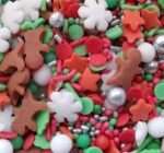 POSYPKA ŚWIĘTA MIX śnieżynki gwiazdki ciastki 25g