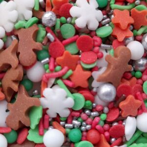 POSYPKA ŚWIĘTA MIX śnieżynki gwiazdki ciastki 25g