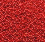 POSYPKA CUKROWA MACZEK PERŁOWY czerwony 2mm - 100g