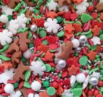 POSYPKA ŚWIĘTA MIX śnieżynki gwiazdki ciastki 25g - obrazek 2