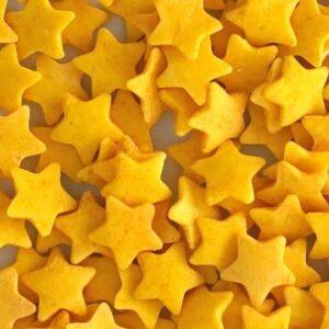 POSYPKA CUKROWA GWIAZDKI złote słoneczne 12mm 50g