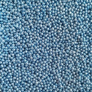 PEREŁKI CUKROWE METALICZNE niebieski jasne 4mm 25g