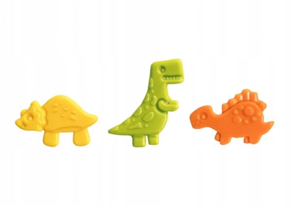 DEKORACJA CZEKOLADOWA - kolorowe dinozaury 6 szt