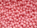 PEREŁKI CUKROWE MIĘKKIE kulki matowe różowe 25g - obrazek 2