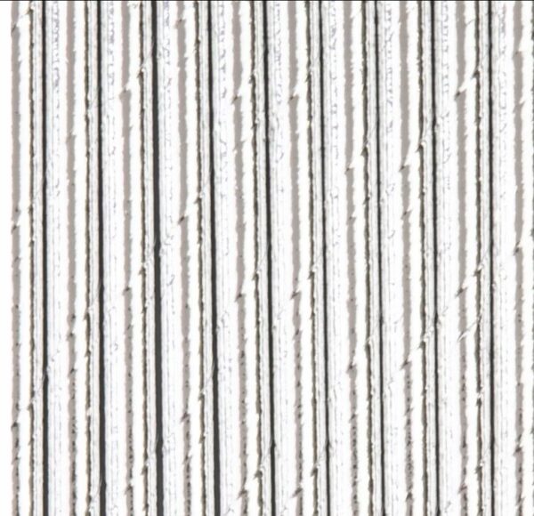 SŁOMKI RURKI PAPIEROWE 19,5x0,6cm 10szt srebrne