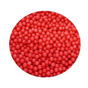 POSYPKA PEREŁKI GROSZKI CUKROWE czerwone 4mm 50g