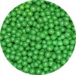 POSYPKA PEREŁKI GROSZKI CUKROWE zielone 4mm 25g - obrazek 2