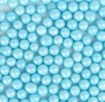 POSYPKA PEREŁKI CUKROWE PERŁOWE błękitne 6mm - 50g