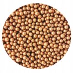 POSYPKA PEREŁKI CUKROWE złote ciemne perłowe 4mm 50g