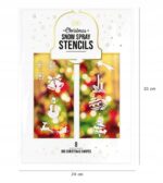 Szablony świąteczne Boże Narodzenie do dekoracji okien 8 sztuk - obrazek 3