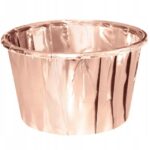 PAPILOTKI FOREMKI do babeczek rose gold 20 szt