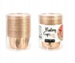 PAPILOTKI FOREMKI do babeczek rose gold 20 szt - obrazek 2