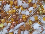 POSYPKA ŚWIĘTA Boże Narodzenie MIX  biało-złoty 25g