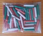 POSYPKA CUKROWA Duże Pałeczki MAKARONI białe czerwone zielone MIX 20g - obrazek 4