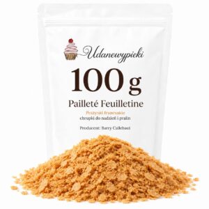 Prażynki francuskie Pailleté Feuilletine 100 g Barry Callebaut w opakowaniu Udanewypieki