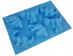 SILIKONOWA FORMA DO PIECZENIA Dinozaury 6 - 28x21cm