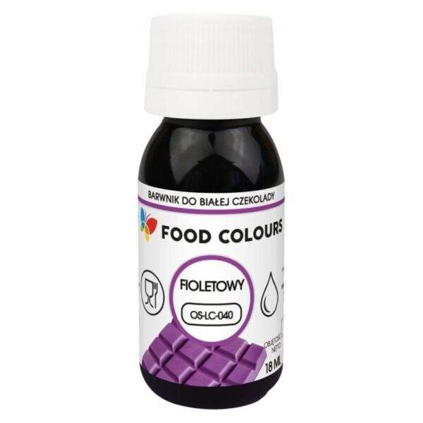 BARWNIK do czekolady i mas tłustych 18ml FIOLETOWY