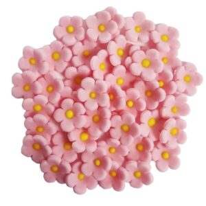 OZDOBNE CUKROWE kwiatuszki kwiatki jabłoni różowe 45szt