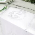 BIEŻNIK DEKORACYJNY KOMUNIJNY KOMUNIA Organza biało-srebrny IHS 30cm 5m - obrazek 5