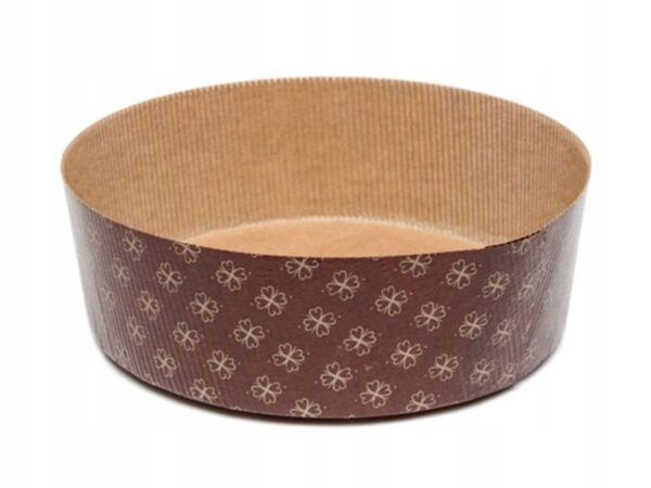 FORMY PAPIEROWE DO PIECZENIA okrągłe brązowe Panettone Basso 170x55mm 3szt
