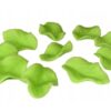 OZDOBNE LIŚCIE CUKROWE 4 cm zielone jasne 10szt