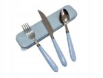 SZTUĆCE PODRÓŻNE W ETUI - 3 szt. różowe - obrazek 2
