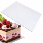 PODKŁAD POD TORT BIAŁY GRUBY 10mm - 40 x 30 cm - Twardy Styrodur