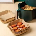 WKŁADY DO FRYTOWNICY BEZTŁUSZCZOWEJ AIR FRYER kwadratowe 16x16cm - 50 szt. - obrazek 3