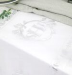 BIEŻNIK DEKORACYJNY KOMUNIJNY KOMUNIA Organza biało-srebrny IHS 30cm 5m - obrazek 8