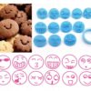 WYKRAWACZE FOREMKI DO CIASTEK - 12 szt. buźki buźka smiley