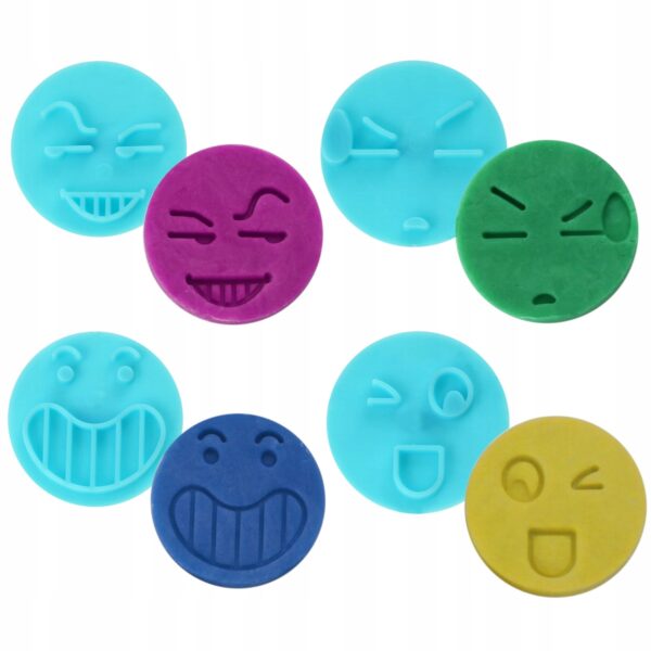WYKRAWACZE FOREMKI DO CIASTEK - 12 szt. buźki buźka smiley
