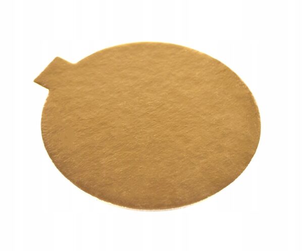 PODKŁADY BANKIETÓWKI POD MONOPORCJE złote 8cm 10szt