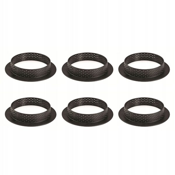 FORMA TARTE RING OKRĄGŁA DO TARTY TARTALETEK TARTINEK śr. 8 cm - 6 szt