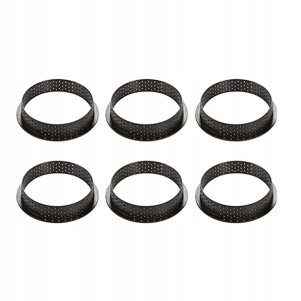 FORMA TARTE RING OKRĄGŁA DO TARTY TARTALETEK TARTINEK śr. 8 cm - 6 szt