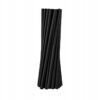 SŁOMKI RURKI PLASTIKOWE WIELORAZOWE 240X8mm 100 szt czarne