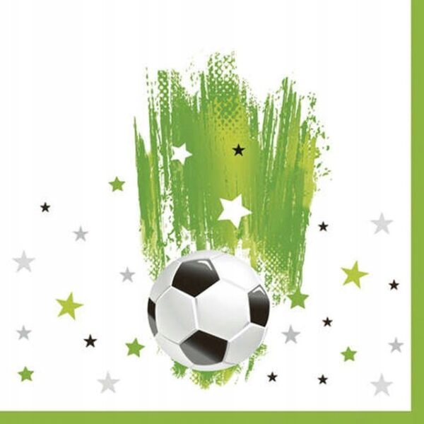 ZESTAW TALERZYKI KUBECZKI SERWETKI Football Piłka Nożna 8 osób 36el.