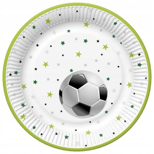 ZESTAW TALERZYKI KUBECZKI SERWETKI Football Piłka Nożna 8 osób 36el.