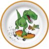 ZESTAW TALERZYKI KUBECZKI SERWETKI Crazy Dino Szalony Dinozaur 8 osób 36el.