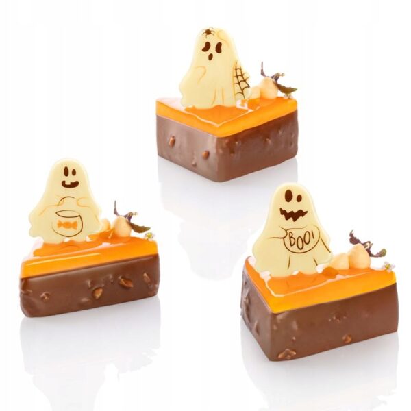 DEKORACJA CZEKOLADOWA - Halloween Duszki Duchy 3szt