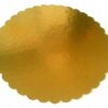 ZŁOTE PODKŁADY PODKŁAD POD TORT CIASTO - Sztywne karbowane 25 cm x 10szt