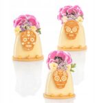 DEKORACJA CZEKOLADOWA - Halloween Czaszki Catrinas 3szt - obrazek 2