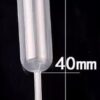 PIPETY PIPETKI DESEROWE Podłużne Owalne 1,3x6,5cm 20szt