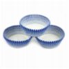 FOREMKI PAPILOTKI 55x30mm biało-niebieskie 100 szt