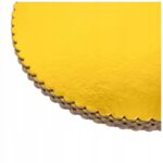 ZŁOTE PODKŁADY PODKŁAD POD TORT CIASTO - Sztywne Karbowane 30cm x 10szt - obrazek 6