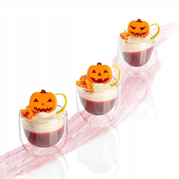 DEKORACJA CZEKOLADOWA - Halloween Dynie 3szt