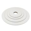 PODKŁAD POD TORT PIĘTROWY LAMINOWANY Biały z otworem 22 cm