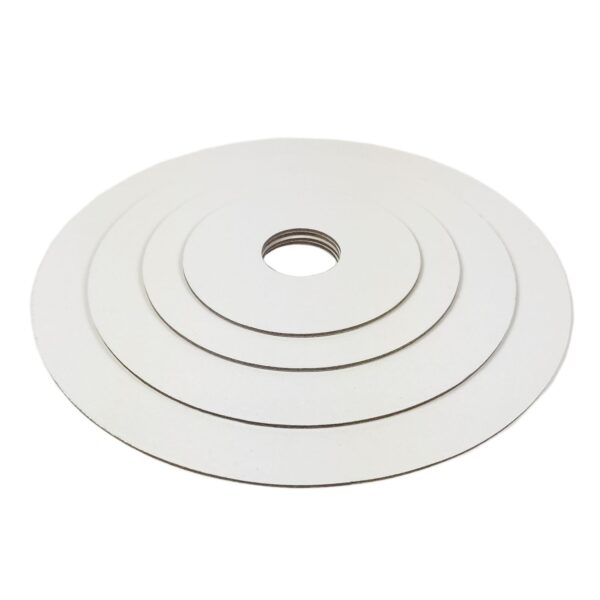 PODKŁAD POD TORT PIĘTROWY LAMINOWANY Biały z otworem 22 cm