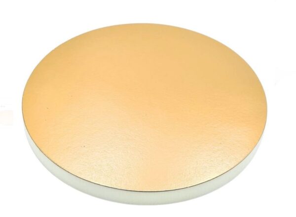 PODKŁAD POD TORT ANGIELSKI STYRODUR ZŁOTY wys. 20mm - 32 cm