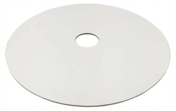PODKŁAD POD TORT PIĘTROWY LAMINOWANY Biały z otworem 26 cm