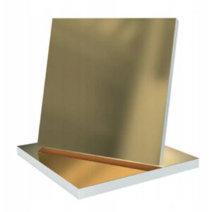 PODKŁAD POD TORT ANGIELSKI STYRODUR ZŁOTY wys. 20mm - 30x30 cm kwadratowy